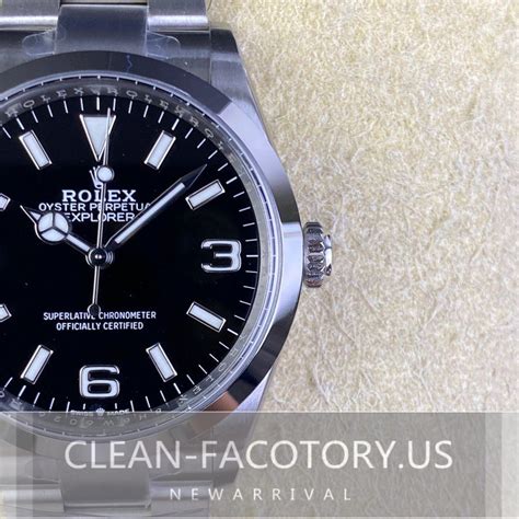 rolex explorer clean factory